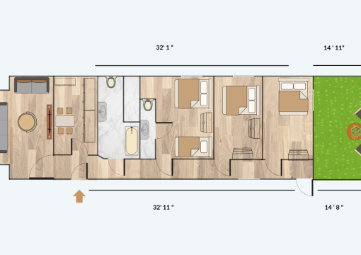 Ealing garden flat by Walpole Park